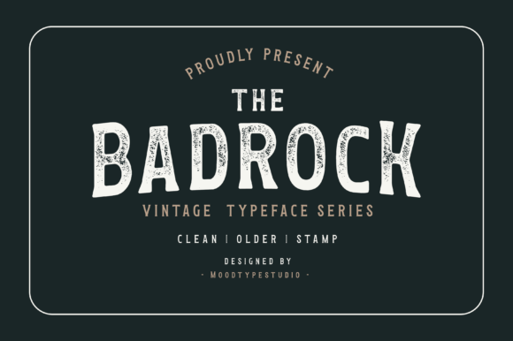 Badrock: The Vintage Display Font for Bold Design