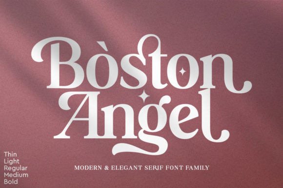 Boston Angel: A Display Font for Distinctive Branding