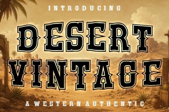 Desert Vintage: The Authentic Western Font for Bold Designs