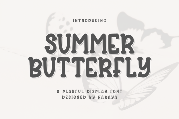 Summer Butterfly: Elevate Your Design Projects with Playful Typography